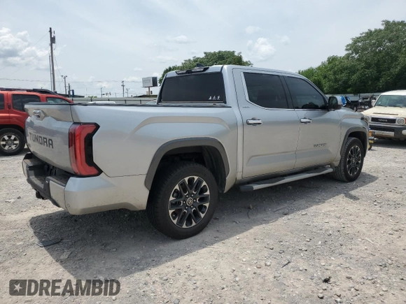 2022 Toyota Tundra Limited with VIN 5TFJA5DB6NX022223, listed as a Copart auction lot 59928295 with 66,420 mi miles and Salvage title. Bid and sale history available at DreamBid. Image 3.