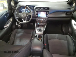 2022 Nissan LEAF S with VIN 1N4AZ1BV8NC563785, listed as a Copart auction lot 45876735 with 35,284 mi miles and Salvage Title. Bid and sale history available at DreamBid. Image 8.