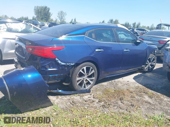 2017 Nissan Maxima SV with VIN 1N4AA6AP9HC414880, listed as a IAAI auction lot 41311227 with 54,570 mi miles and . Bid and sale history available at DreamBid. Image 4.