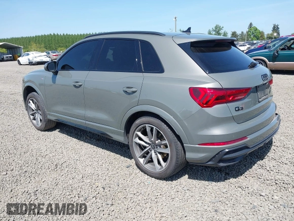 2022 Audi Q3 S line Premium Plus with VIN WA1EECF32N1040652, listed as a IAAI auction lot 42140861 with 43,452 mi miles and . Bid and sale history available at DreamBid. Image 3.