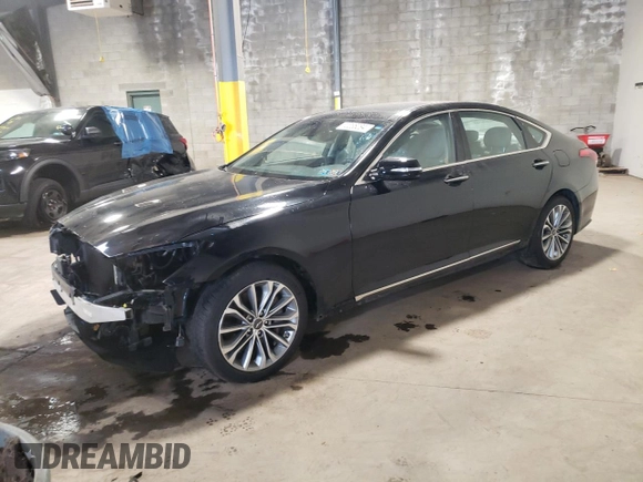 2017 Genesis G80 3.8L with VIN KMHGN4JE1HU199075, listed as a Copart auction lot 72238284 with 41,891 mi miles and Salvage Title. Bid and sale history available at carsss.com. Image 1.