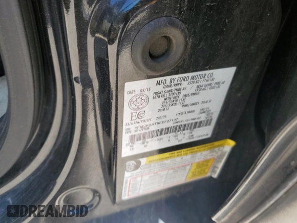 2015 Ford Expedition EL Limited with VIN 1FMJK2AT5FEF27137, listed as a Copart auction lot 52680145 with 113,414 mi miles and Salvage Title. Bid and sale history available at carsss.com. Image 13.