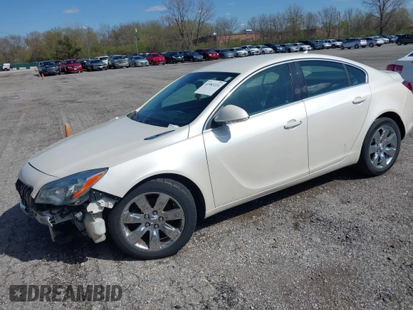 2014 Buick Regal with VIN 2G4GK5EX7E9185183, listed as a IAAI auction lot 41983224 with 164,540 mi miles. Bid and sale history available at carsss.com. Image 2.
