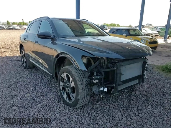 2023 Audi e-tron Premium with VIN WA1AAAGE3PB023323, listed as a Copart auction lot 69809524 with 31,564 mi miles and Salvage Title. Bid and sale history available at DreamBid. Image 10.