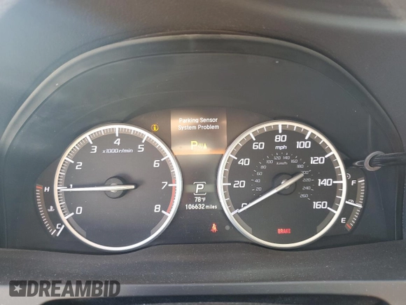 2018 Acura RDX w/Advance Pkg with VIN 5J8TB3H71JL012623, listed as a Copart auction lot 88931615 with 106,632 mi miles and Salvage Title. Bid and sale history available at carsss.com. Image 9.