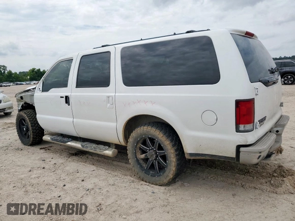 2000 Ford Excursion Limited с VIN 1FMNU42SXYEC01446, выставлен на аукционе Copart как лот 58023065 с пробегом 233 341 миль миль и Списание • Salvage title. История ставок и продаж доступна на DreamBid. Изображение 2.