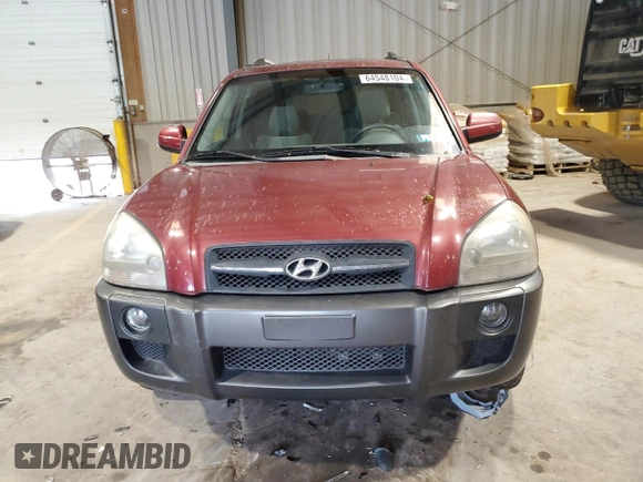 2005 Hyundai Tucson GLS with VIN KM8JN72D45U127165, listed as a Copart auction lot 64548104 with 127,234 mi miles and Salvage Title. Bid and sale history available at carsss.com. Image 5.