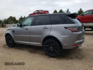2022 Land Rover Range Rover Sport SVR z VIN SALWZ2RE3NA235996, wystawiony jako Copart lot #54360975 z przebiegiem 27 303 mil mil oraz Szkody całkowita. Historia ofert i sprzedaży dostępna na DreamBid. Obrazek 2.