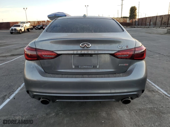 2020 Infiniti Q50 EDITION 30 with VIN JN1EV7AP4LM203405, listed as a Copart auction lot 89332675 with 38,767 mi miles and Clean Title. Bid and sale history available at carsss.com. Image 6.