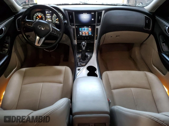 2020 Infiniti Q50 Luxe with VIN JN1EV7AP3LM200611, listed as a Copart auction lot 60059815 with 80,678 mi miles and Salvage title. Bid and sale history available at DreamBid. Image 8.