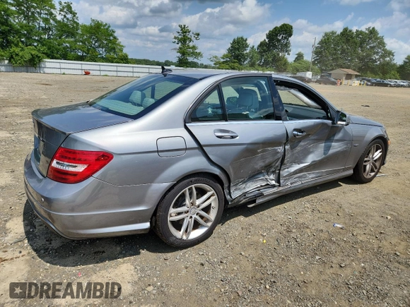 2012 Mercedes-Benz C 250 Sport with VIN WDDGF4HB4CA725244, listed as a Copart auction lot 65667205 with 96,335 mi miles and Salvage title. Bid and sale history available at DreamBid. Image 3.