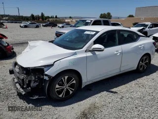 2021 Nissan Sentra SV with VIN 3N1AB8CV0MY310474, listed as a Copart auction lot 57173925 with 45,267 mi miles and Salvage title. Bid and sale history available at DreamBid. Image 1.