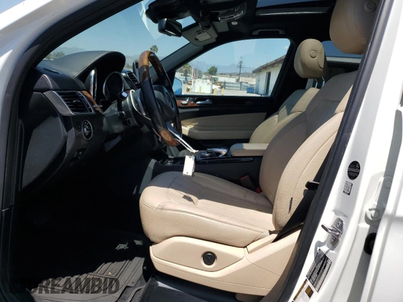 2019 Mercedes-Benz GLS 450 with VIN 4JGDF6EE9KB222613, listed as a Copart auction lot 59233025 with 73,660 mi miles and Salvage title. Bid and sale history available at DreamBid. Image 7.