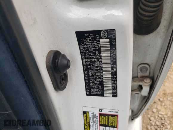 2010 Toyota Corolla with VIN 2T1BU4EE5AC456012, listed as a Copart auction lot 73821094 with 226,126 mi miles and Salvage Title. Bid and sale history available at carsss.com. Image 13.