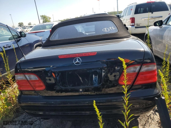2003 Mercedes-Benz CLK-Class 4.3L with VIN WDBLK70G13T139455, listed as a Copart auction lot 59117194 with 96,755 mi miles and Clean Title. Bid and sale history available at carsss.com. Image 6.