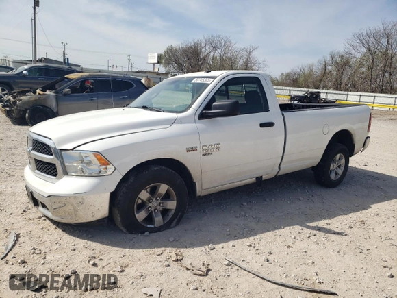 2019 Ram 1500 Tradesman z VIN 3C6JR6DT7KG532305, wystawiony jako Copart lot #50749385 z przebiegiem 72 417 mil mil oraz Szkoda całkowita • Salvage title. Historia ofert i sprzedaży dostępna na DreamBid. Obrazek 1.