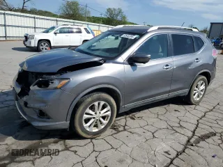 2016 Nissan Rogue SV with VIN KNMAT2MV9GP671536, listed as a Copart auction lot 53640395 with 68,646 mi miles and Salvage Title. Bid and sale history available at carsss.com. Image 1.