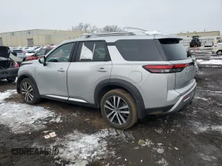 2023 Nissan Pathfinder Platinum with VIN 5N1DR3DK7PC262574, listed as a Copart auction lot 44063835 with 13,480 mi miles and Salvage title. Bid and sale history available at DreamBid. Image 2.