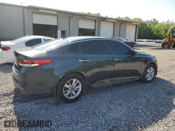 2017 Kia Optima LX with VIN 5XXGT4L35HG168780, listed as a Copart auction lot 54793455 with 193,528 mi miles and Clean Title. Bid and sale history available at carsss.com. Image 3.
