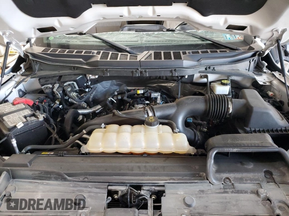 2022 Ford F-150 XL with VIN 1FTEW1EP9NFB19718, listed as a Copart auction lot 59297815 with 43,368 mi miles and Salvage title. Bid and sale history available at DreamBid. Image 11.