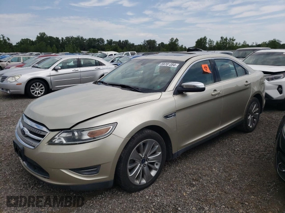 2010 Ford Taurus Limited with VIN 1FAHP2FW1AG123133, listed as a Copart auction lot 59701354 with 93,859 mi miles and Non Repairable. Bid and sale history available at carsss.com. Image 1.