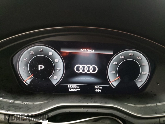 2021 Audi A5 Sportback S line Premium Plus with VIN WAUFACF59MA006436, listed as a Copart auction lot 43553033 with 19,353 mi miles. Bid and sale history available at carsss.com. Image 9.
