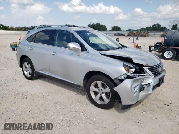 2013 Lexus RX 350 with VIN JTJZK1BA0D2009513, listed as a Copart auction lot 61829645 with 166,001 mi miles and Salvage title. Bid and sale history available at DreamBid. Image 4.