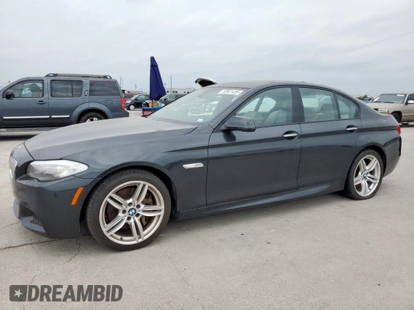 2012 BMW 5 Series 550i with VIN WBAFR9C53CDV59449, listed as a Copart auction lot 53901455 with 130,518 mi miles and Clean Title. Bid and sale history available at carsss.com. Image 1.