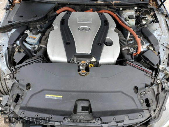 2014 Infiniti Q50 Hybrid Sport with VIN JN1AV7AP5EM690955, listed as a Copart auction lot 85952704 with 102,810 mi miles and Clean Title. Bid and sale history available at carsss.com. Image 12.