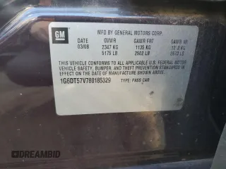 2008 Cadillac CTS AWD w/1SB with VIN 1G6DT57V780185329, listed as a Copart auction lot 75596724 with 122,387 mi miles and Salvage Title. Bid and sale history available at carsss.com. Image 12.