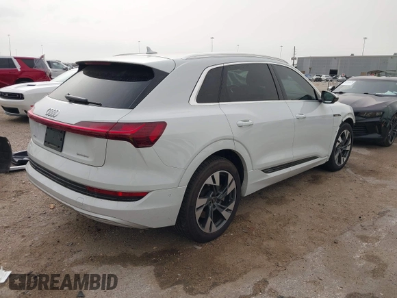2022 Audi e-tron Premium Plus with VIN WA1LAAGE6NB033284, listed as a IAAI auction lot 41784457 with 30,964 mi miles and . Bid and sale history available at DreamBid. Image 4.