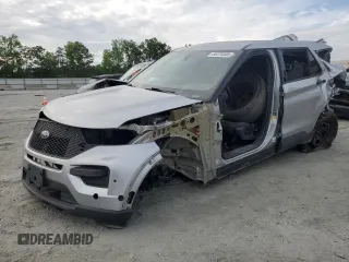 2023 Ford Police Interceptor Utility z VIN 1FM5K8AB9PGA06519, wystawiony jako Copart lot #56370385 z przebiegiem 54 495 mil mil oraz Szkody całkowita. Historia ofert i sprzedaży dostępna na DreamBid. Obrazek 1.