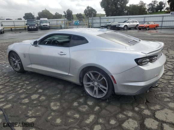 2019 Chevrolet Camaro 1LT with VIN 1G1FB1RX9K0155460, listed as a Copart auction lot 45410155 with 97,589 mi miles and Salvage Title. Bid and sale history available at carsss.com. Image 2.