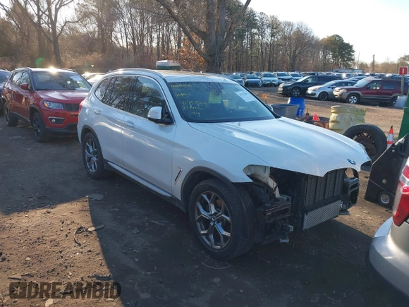 2021 BMW X3 sDrive30i with VIN 5UXTY3C05M9E58137, listed as a IAAI auction lot 41731509 with 69,931 mi miles and . Bid and sale history available at DreamBid. Image 1.