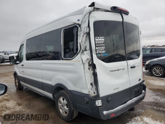 2019 Ford Transit Passenger XL with VIN 1FBAX2CG7KKA62558, listed as a Copart auction lot 81088864 with 48,967 mi miles and Salvage Title. Bid and sale history available at carsss.com. Image 2.