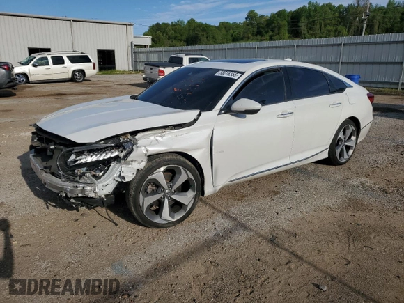 2019 Honda Accord Touring with VIN 1HGCV2F90KA030050, listed as a Copart auction lot 53018355 with 138,684 mi miles and Salvage title. Bid and sale history available at DreamBid. Image 1.