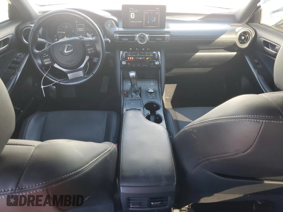 2021 Lexus IS 300 with VIN JTHC81F25M5047486, listed as a Copart auction lot 58201405 with 19,477 mi miles and Salvage title. Bid and sale history available at DreamBid. Image 8.