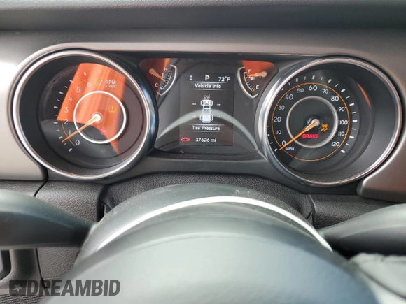 2022 Jeep Gladiator Texas Trail with VIN 1C6HJTAG6NL100369, listed as a Copart auction lot 49114495 with 37,626 mi miles and Salvage title. Bid and sale history available at DreamBid. Image 9.