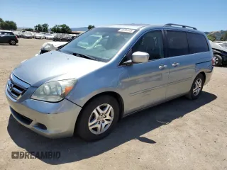 2006 Honda Odyssey EX-L z VIN 5FNRL38756B020403, wystawiony jako Copart lot #58294445 z przebiegiem 248 529 mil mil oraz Szkoda całkowita • Salvage title. Historia ofert i sprzedaży dostępna na DreamBid. Obrazek 1.