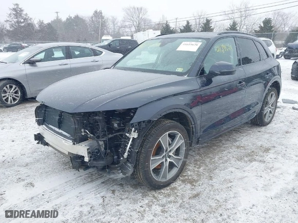 2019 Audi Q5 Premium Plus with VIN WA1BNAFY5K2094343, listed as a IAAI auction lot 41619628 with 64,613 mi miles. Bid and sale history available at carsss.com. Image 2.