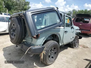 2024 Jeep Wrangler Sport S with VIN 1C4PJXAG9RW282388, listed as a Copart auction lot 59133345 with 5,389 mi miles and Non repairable. Bid and sale history available at DreamBid. Image 3.