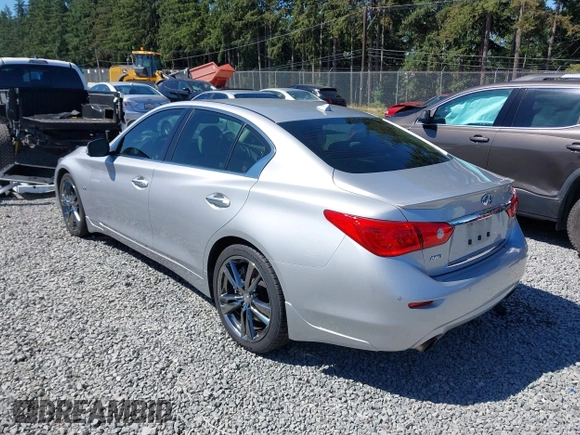 2017 Infiniti Q50 Premium with VIN JN1EV7AR8HM841827, listed as a IAAI auction lot 42663637 with 55,510 mi miles and . Bid and sale history available at DreamBid. Image 3.