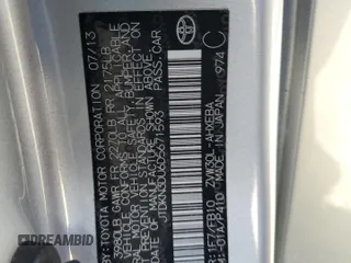 2013 Toyota Prius One with VIN JTDKN3DU6D5671593, listed as a Copart auction lot 46945655 with 139,683 mi miles and Salvage Title. Bid and sale history available at DreamBid. Image 13.