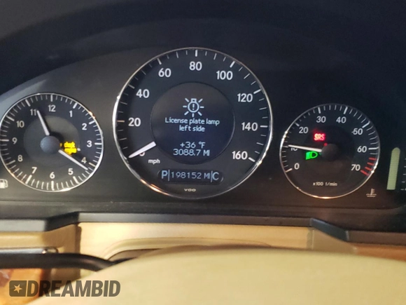 2007 Mercedes-Benz E 350 with VIN WDBUF56XX7B044148, listed as a Copart auction lot 87456714 with 198,152 mi miles and Salvage Title. Bid and sale history available at carsss.com. Image 9.