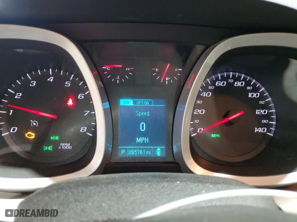 2013 Chevrolet Equinox LTZ with VIN 2GNFLGEKXD6127721, listed as a Copart auction lot 44728675 with 95,761 mi miles and Salvage Title. Bid and sale history available at carsss.com. Image 9.