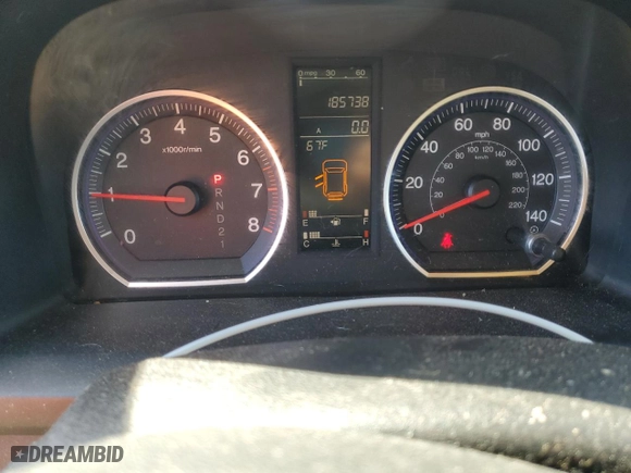 2008 Honda CR-V EX with VIN JHLRE38538C050589, listed as a Copart auction lot 51670175 with 185,738 mi miles and Salvage Title. Bid and sale history available at carsss.com. Image 9.