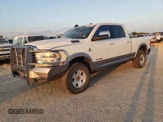 2020 Ram 2500 Laramie with VIN 3C6UR5FLXLG213731, listed as a Copart auction lot 78801954 with 92,547 mi miles and Salvage Title. Bid and sale history available at carsss.com. Image 1.