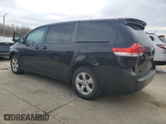 2012 Toyota Sienna with VIN 5TDKA3DC5CS013775, listed as a Copart auction lot 46312695 with 218,890 mi miles and Salvage Title. Bid and sale history available at DreamBid. Image 2.