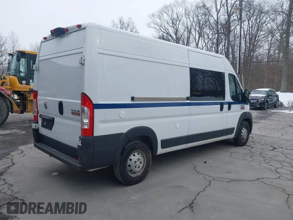 2018 Ram ProMaster Cargo with VIN 3C6URVHG7JE116351, listed as a IAAI auction lot 41564858 with 64,651 mi miles and . Bid and sale history available at DreamBid. Image 4.