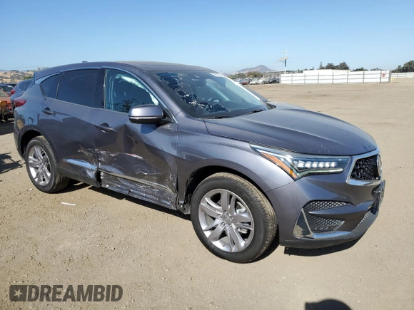 2020 Acura RDX w/Advance Pkg with VIN 5J8TC1H76LL009897, listed as a Copart auction lot 74604104 with 43,166 mi miles and Salvage Title. Bid and sale history available at carsss.com. Image 4.